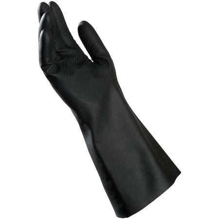 Mapa Chemical Resistant Gloves, 14 in L, Black, L, 1 PR 650319